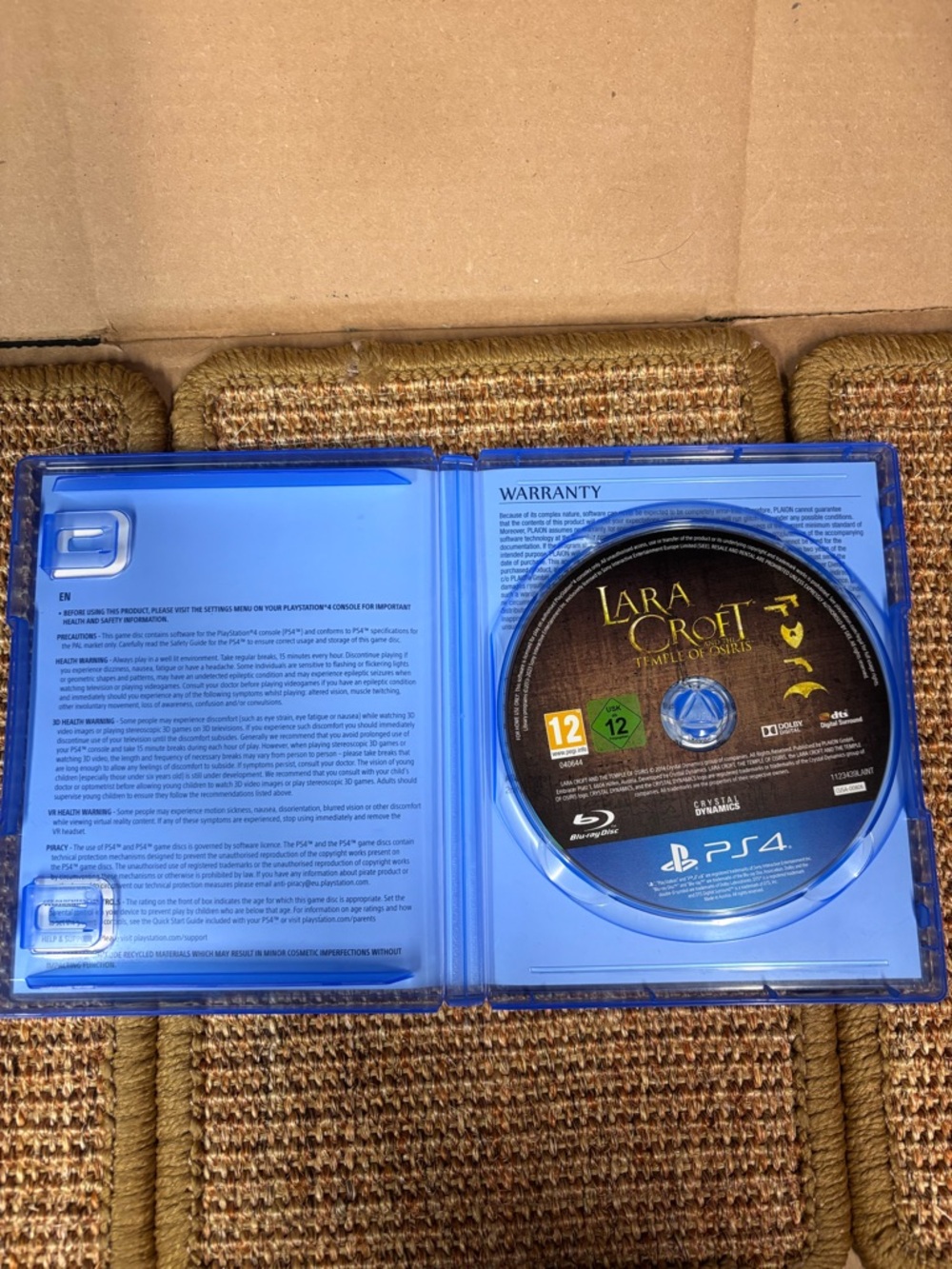 PS4 Lara Croft and the Temple of Osiris Complete Game Disc Case - Picture 3 of 4